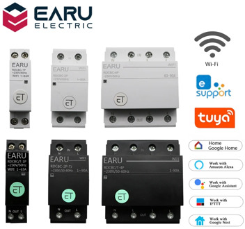 WIFI Circuit Breaker Smart Time Timer Relay Switch Voice Remote Control by Tuya eWeLink APP Smart House Amazon Alexa Google Home