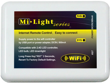 WIFI Controller RGBW Ledlampen - Milight
