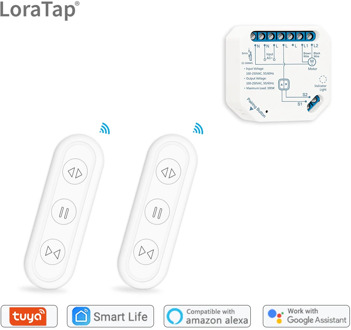 WiFi Curtain Switch Module for Blinds Roller Shutter with Remote Tuya Smart Life App Timer Google Home Aelxa Echo Smart Home