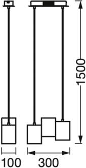 WiFi Decor Wood LED hanglamp licht hout, zwart