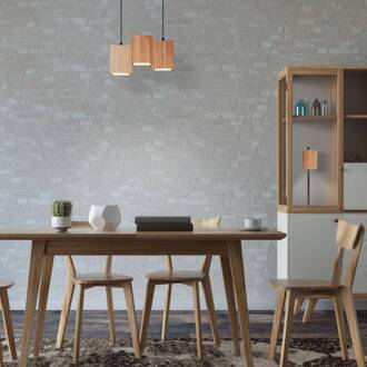 WiFi Decor Wood LED tafellamp licht hout, zwart