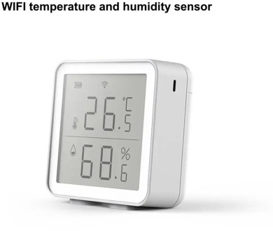 WIFI Digital LCD Thermometer Wireless Smart Temperature And Humidity Sensor Smart Home Intelligent Linkage Sensors Tuya App
