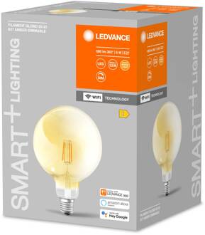 WiFi filament Globe E27 6W 2.400 K goud