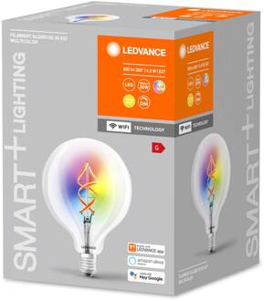 WiFi filament Globe RGBW E27 4,5W transparant