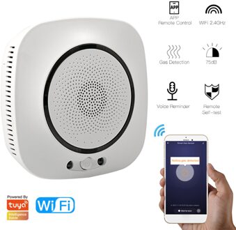 Wifi Koolmonoxide Detector Wifi Rook Sensor Alarmsysteem 75dB Geluid Waarschuwing App Kennisgeving Duwen Smartlife Tuya EU plug