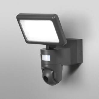 WiFi LED-buitencamera FLOOD, grafiet, sensor IP44 donkergrijs
