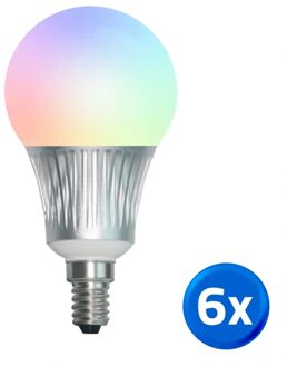 WIFI LED lamp RGBWW 5W E14 fitting voordeelset van 6