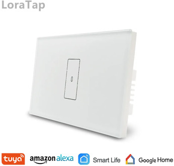 WiFi Light Switch 2500W Touch Switch, US EU Type Tuya Smart Life App Remote Control, Voice Control by Google Home, Alexa Echo