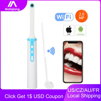 Wifi Oral Camera Dental Intraoral HD1080 IP67 Endoscope Mirror Monitoring Inspection Medical Cold Light Teeth Whitening 8 Leds