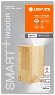 WiFi Orbis Wall Wood, 21 x 11 cm licht hout