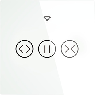 Wifi RF433 Smart Touch Gordijn Rolgordijnen Motor Schakelaar Tuya Smart Leven App Afstandsbediening Werkt Met Alexa Google Thuis Curtain Switch wit
