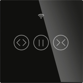 Wifi RF433 Smart Touch Gordijn Rolgordijnen Motor Schakelaar Tuya Smart Leven App Afstandsbediening Werkt Met Alexa Google Thuis Curtain Switch zwart