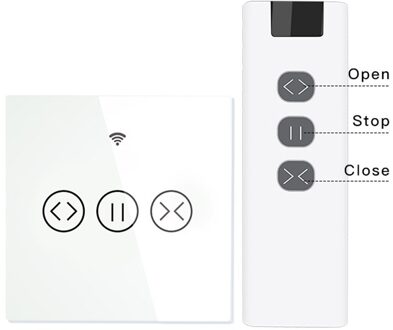 Wifi RF433 Smart Touch Gordijn Rolgordijnen Motor Schakelaar Tuya Smart Leven App Afstandsbediening Werkt Met Alexa Google Thuis KIT 1