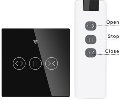 Wifi RF433 Smart Touch Gordijn Rolgordijnen Motor Schakelaar Tuya Smart Leven App Afstandsbediening Werkt Met Alexa Google Thuis KIT 2