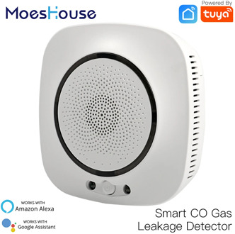 WiFi Smart CO Gas Sensor Carbon Monoxide Leakage Fire Security Detector Smart Life Tuya App Control Home Security System