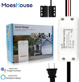 WiFi Smart Garage Door Controller Opener Smart Life/Tuya APP Remote Compatible With Alexa Echo Google Home No Hub Require