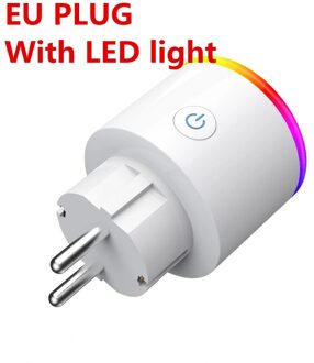 Wifi Smart Plug Outlet Draadloze Stopcontact Smart Leven Tuya App Afstandsbediening Werk Met Alexa Google Thuis Geen Hub nodig Eu LED EU plug 16A