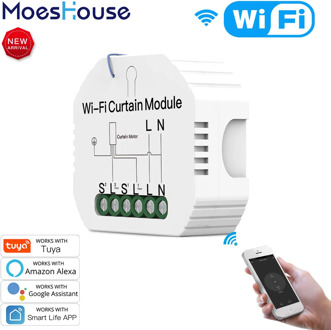 WiFi Smart Roller Shutter Blinds Curtain Switch Module for Motor Smart Life Tuya APP Remote Control Work with Alexa Google Home