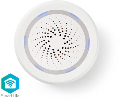 WiFi Smart Siren | Alarm or Chime | 85 dB Inbraakbeveiliging Wit