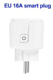 Wifi Smart Socket Eu 16A Power Monitor Timing Functie Smart Plug Tuya App Controle Met Siri Werkt Met Alexa Google assistent 1stk