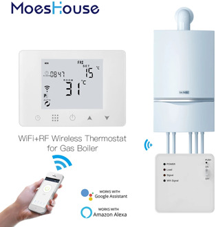 WiFi Smart Thermostat Wall-Hung Gas Boiler Heating Temperature Controller Work with Alexa Google Home