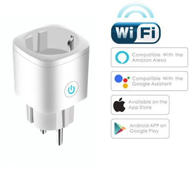 WiFi Smart Wireless Socket EU 16A Remote Voice Control Power Energy Outlet Timer Socket for Alexa Google Home Dropship