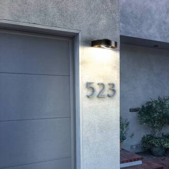 WiFi Swing Round buitenwandlamp zwart