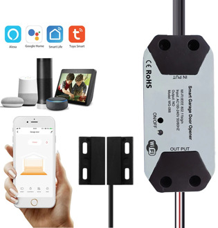 WiFi Switch Smart Garage Door Opener Controller Work With Alexa Echo Google Home SmartLife/Tuya APP Control No Hub Require