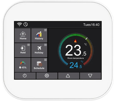 WiFi Thermostat for Water/Electric Floor Heating Phone APP Alexa Remote Control Temperature Controller LCD Touch Screen