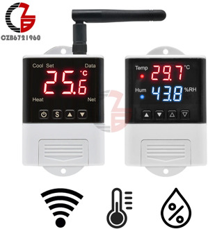 Wifi Thermostat Humidistat 12V 110V 220V Digital Temperature Humidity Controller Regulator Auto Car Incubator Thermoregulator