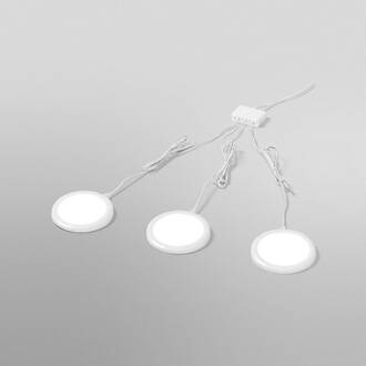 WiFi UNDERCABINET ROUND, wit, Ø 8 cm, set van 3
