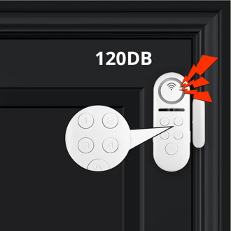 Wifi Wireless Door/Window Detector Sensor Alarm System Magnetic Sensor APP Control Doorbell Home Security 120dB Loud Sound
