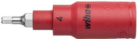 Wiha 246240 Dopsleutelinzet geïsoleerd 3/8" binnenzeskant 4.0 mm x 75 mm - 43105