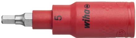 Wiha 246241 Dopsleutelinzet geïsoleerd 3/8" binnenzeskant 5.0 mm x 75 mm - 43106