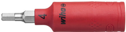 Wiha 246245 Dopsleutelinzet geïsoleerd 1/4" binnenzeskant 4.0 mm x 65 mm - 43110