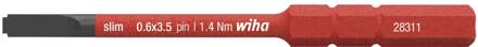 Wiha 283119035 Bit slimBit electric sleufkop met nok 3.5 mm x 75 mm - 44385