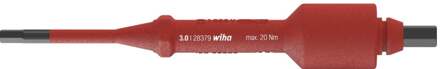 Wiha 283793030 Wisselschacht electric zeskant voor momentschroevendraaiers met dwarsgreep electric 3.0 mm x 136 mm - 38918