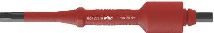 Wiha 283793060 Wisselschacht electric zeskant voor momentschroevendraaiers met dwarsgreep electric 6.0 mm x 136 mm - 38921