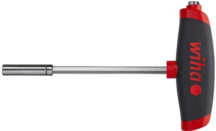 Wiha 388DS14-01 Stiftsleutel met dwarsgreep ComfortGrip en twee bithouders 1/4" magnetisch 150 mm - 45453