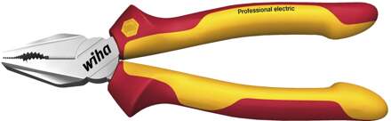 Wiha combinatietang professional electric met dynamicjoint en optigrip met extra lang snijvlak (26708) 180 mm