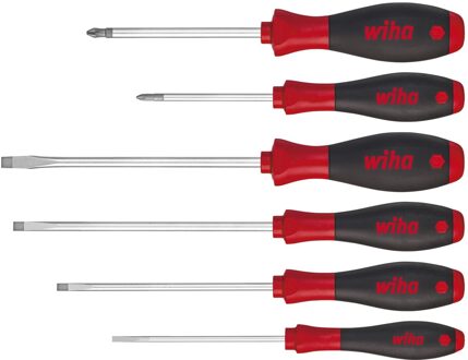 Wiha Schroevendraaierset SoftFinish sleufkop, Phillips 6-delig (07152) Wit