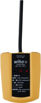 Wiha stopcontacttester 230 VAC - CAT II (45220)