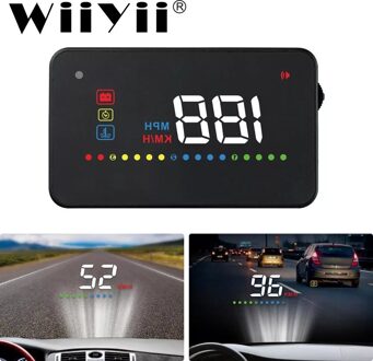 Wiiyii Hud A200 OBD2 Head Up Display Auto Universele Snelheidsmeter OBD2 Temperatuur Water Projectie Op De Voorruit Voor Auto Hud