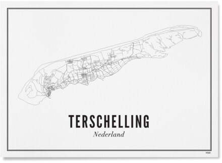 WIJCK. print Terschelling A3 30 x 40 Wit