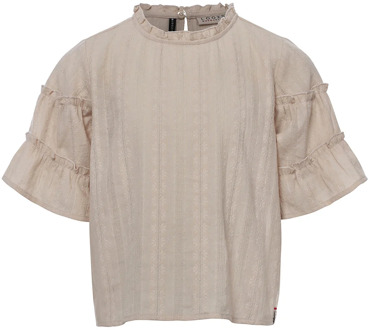Wijde boho blouse kit  voor meisjes in de kleur Ecru - 116