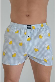 Wijde boxershort bierpullen Wit - XL