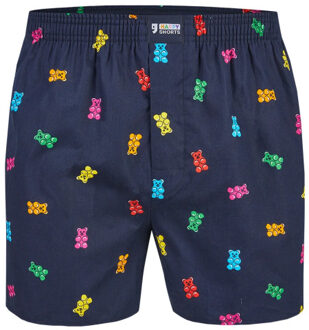 Wijde boxershort heren gummy bears Blauw - XL