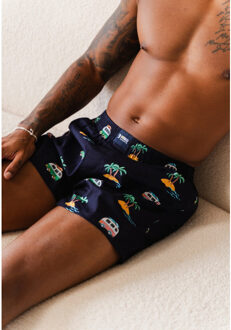 Wijde boxershort holidays Blauw - L