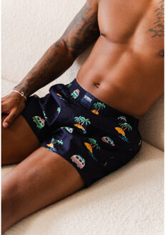 Wijde boxershort holidays - maat XL Blauw