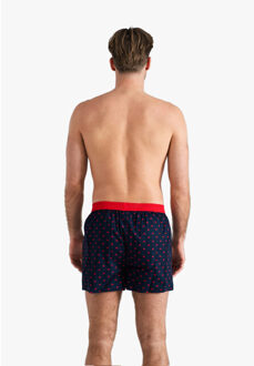 Wijde boxershort rode hartjes - maat XL Veelkleurig